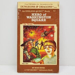 Dungeons & Dragons Endless Quest Book Hero Washington Square Top Secret 1983 TSR